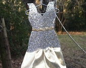 Paper Dress Miniature Gold Evening Dress
