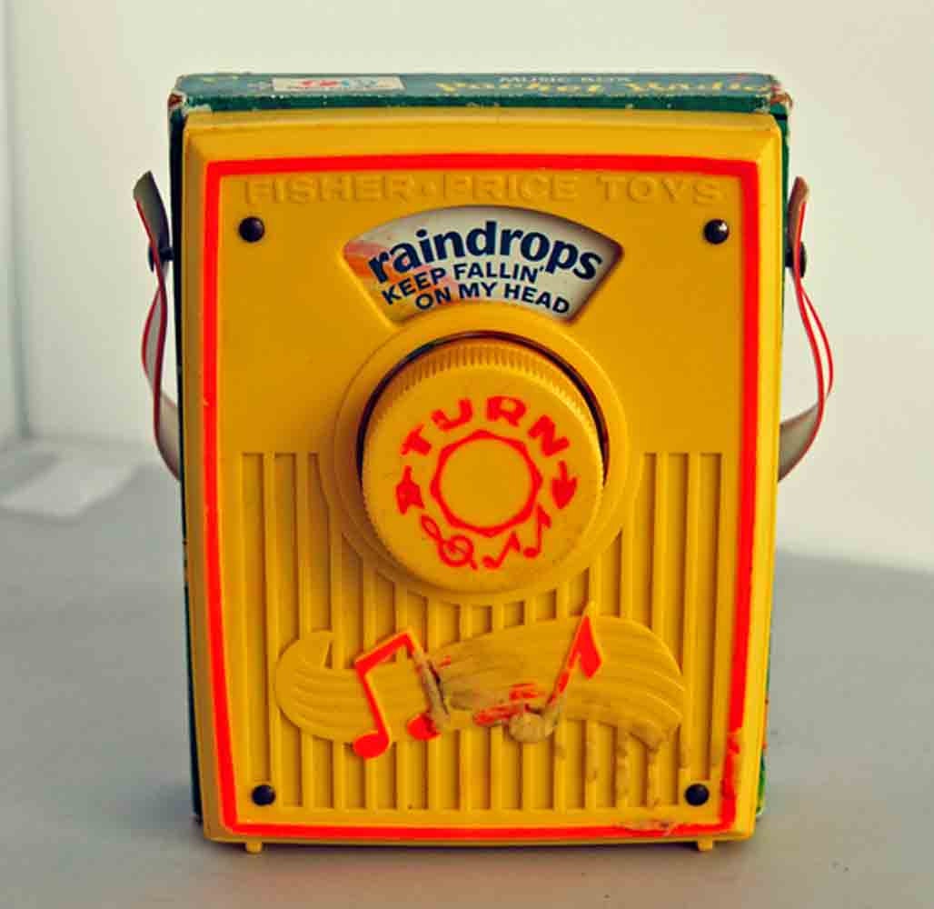 Vintage Fisher Price Pocket Radio Raindrops by junkindatrunkgirls