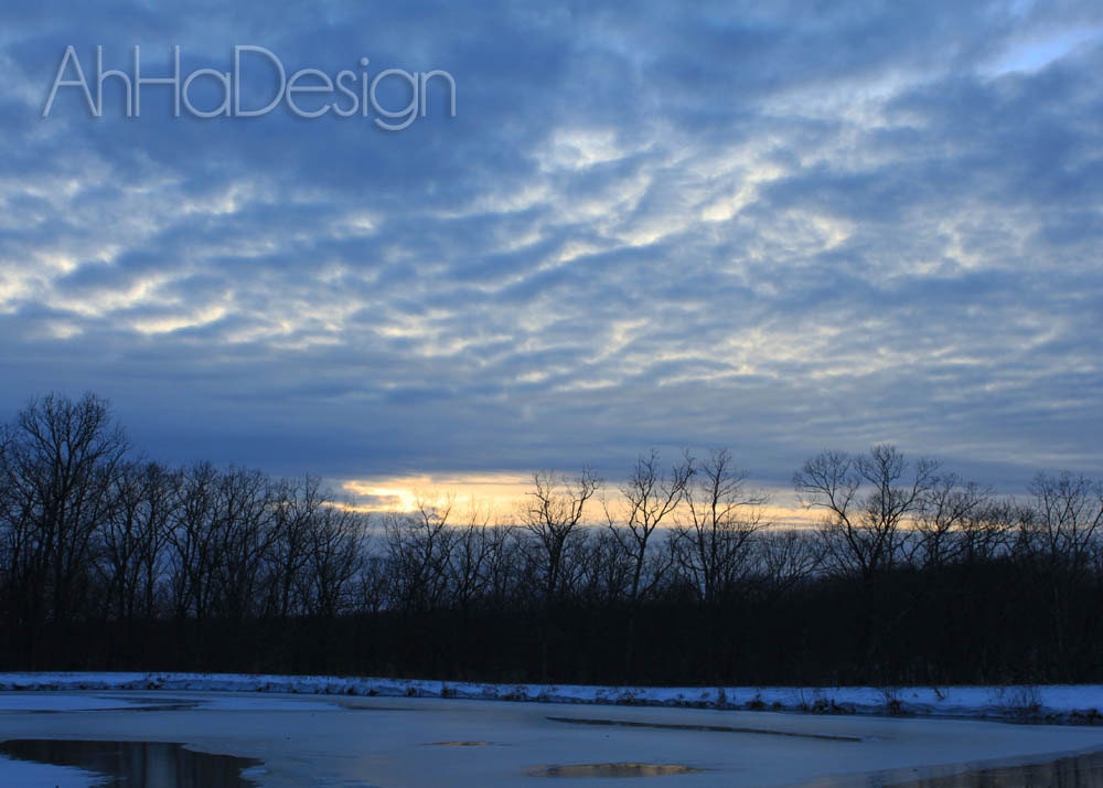 Angry Winter Sky - 5 x 7 Photograph