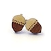 NEW - Wooden Acorn Stud Earrings