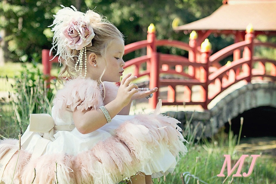 Matching Headpiece for Enchanted Blush Dress