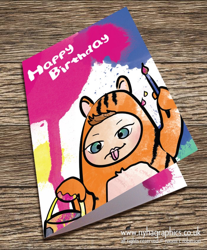 Large Birthday Card - Tiggy Tim with FREE Gift