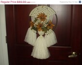 Spring into Spring Macrame Pouch on Ring with Floral (2)