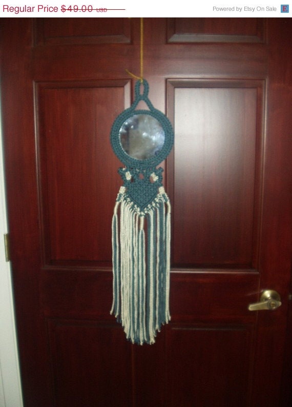 Spring into Spring Macrame Wall Hanging Denim Reflections