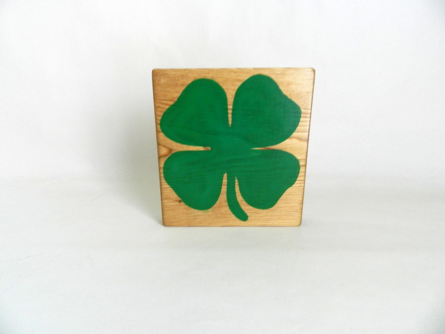 Four Leaf Clover Wooden Sign Green On Sale
