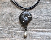 Ammonite no.2 Necklace . Curiosities Collection . by Mad Tea Garden