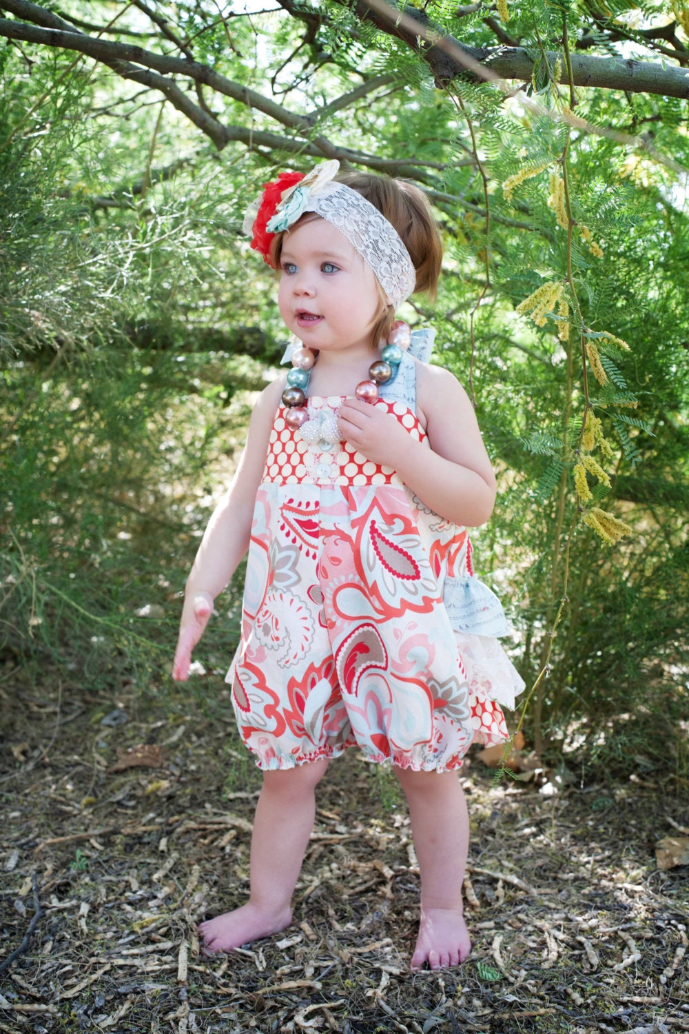 Pretty Pearls Chunky Necklace. M2M Muddie Puddles Outfit
