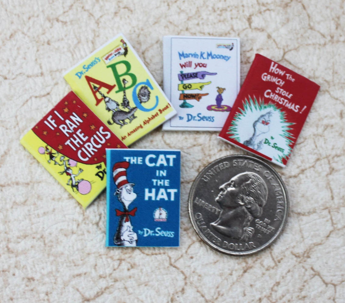 Dr. Seuss Miniature Books for Dollhouse