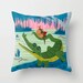 The Alligator and The Armadillo - Throw Pillow / Cushion Cover (16" x 16") iOTA iLLUSTRATION