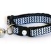 Chevron Cat Collar - Black - Small Cat / Kitten Size