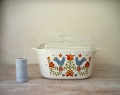 VIntage Corning Ware Country Festival Casserole Dish
