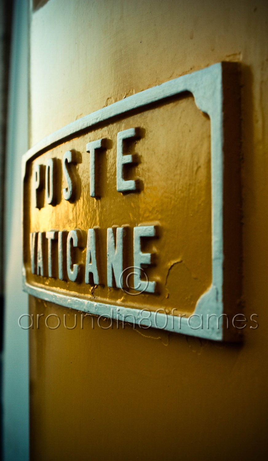 Poste Vaticane Mailbox, Vatican City, Italy- 8x10 Print- Travel Photography