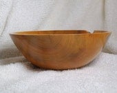 Bowl turned from buckthorn wood