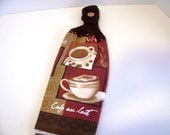Crocheted Decorative Dishtowel Topper Cafe. Free Dishcloth with purchase Seller's Choice while supplies last