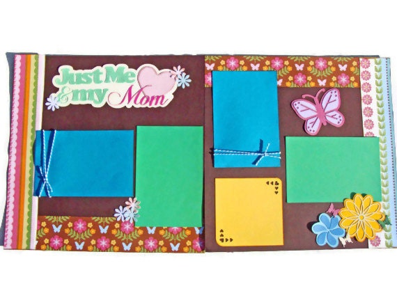 Just Me and My Mom Scrapbook Page Kit Double Page Layout 12x12 Scrapbook Pages