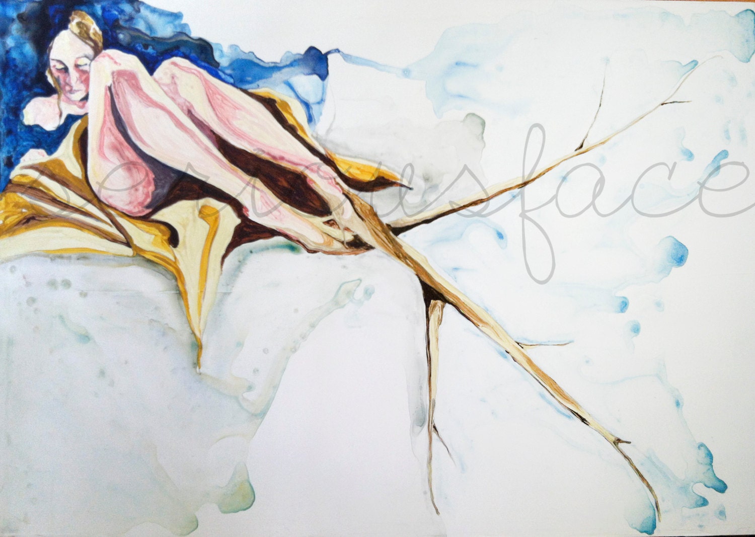 It Became A Perpetual Estrangement -  Original Acrylic Painting Art