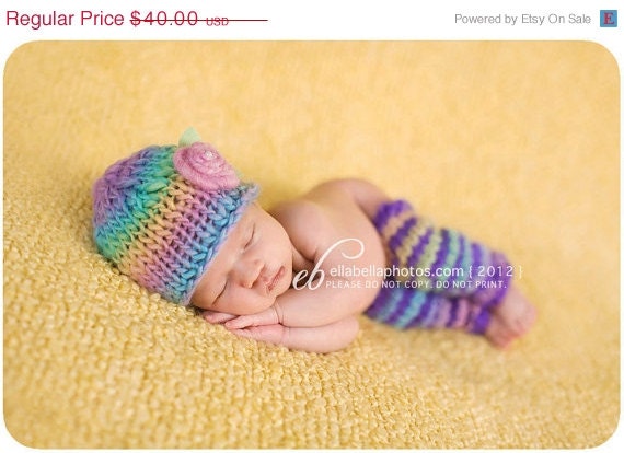 Sale 20% off now Newborn Legwarmers and hat  great photography prop