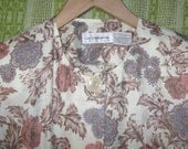Vintage 80's 1980's Eighties 90's 1990's Blush Mauve Floral Paisley Women Indie Work Hipster Career Abstract Secretary Dress 20% OFF SALE