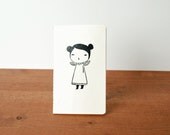 white moleskine style journal: fairy girl