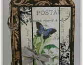 Butterfly Postal  Mini ALBUM KIT Ready to Assemble SCRAPBOOK stash buster