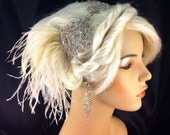 Wedding Headband, Wedding Hair Accessory , Bridal Hair Accessory, Rhinestone Headband, Hollywood Royalty, Champagne