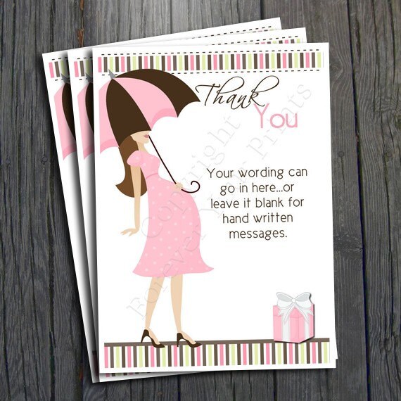 Baby Shower Thank You Card Il_570xn