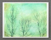 Unique Home Decor Wall Art Affordable Fine Art Print - Lonely Blackbird 8 x 10 Fine Art Reproduction Giclee Print