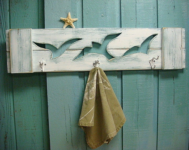 Seagull Hook Coat Rack Beach House Decor
