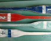 Oars Numbers Sign Wall Art Nautical Beach House Lake Cottage Decor