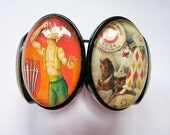 Freakshow circus cuff cameo bracelet
