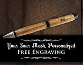 Authentic Jack Daniel's Whiskey Barrel Pen - Personalized White Oak Wood Writing Pen - FREE Engraving