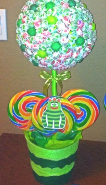 Yo Gabba Gabba Brobee inspired(custom made) Party Candy Buffet,Station,Centerpiece or gift