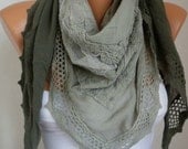 BIG SALE Ombre scarf -  Lace Scarf -  scarf shawl - Cowl Scarf - fatwoman