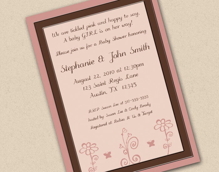 Tickled Pink Baby Shower Invitation Il_570xn
