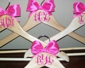 Personalized Wedding Hanger for Bride, Groom, Bridesmaid, Groomsman, Flower Girl or Ring Bearer Set of 4