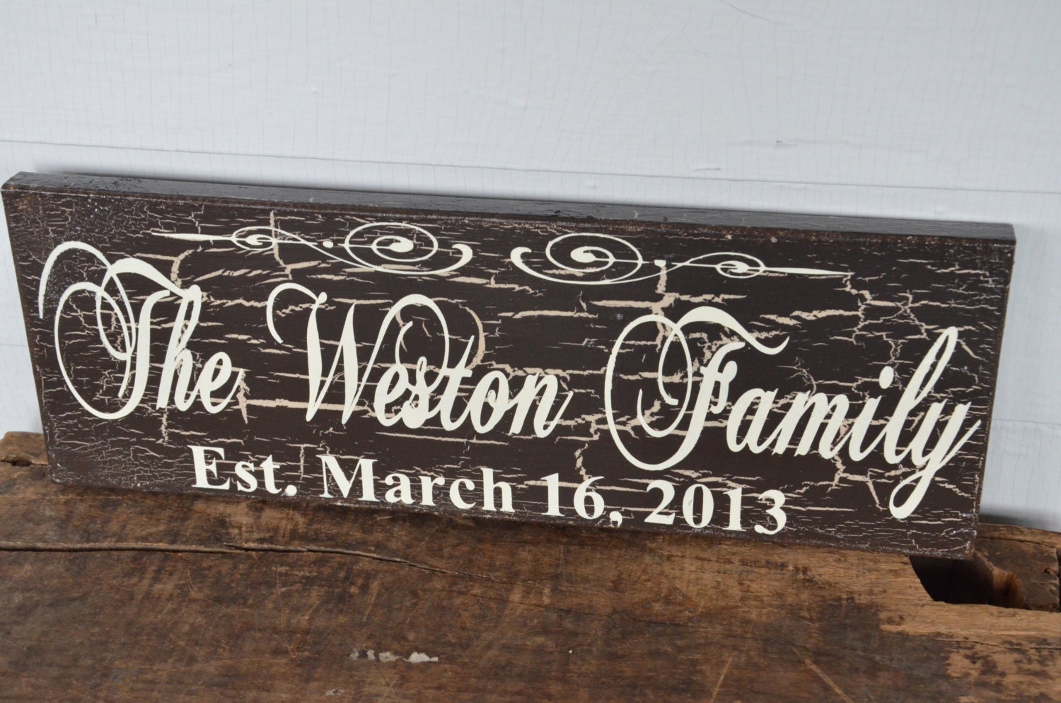 Personalized Wedding Sign Hand Painted