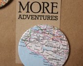 Circle Map Magnets - Mexico - Set of 4