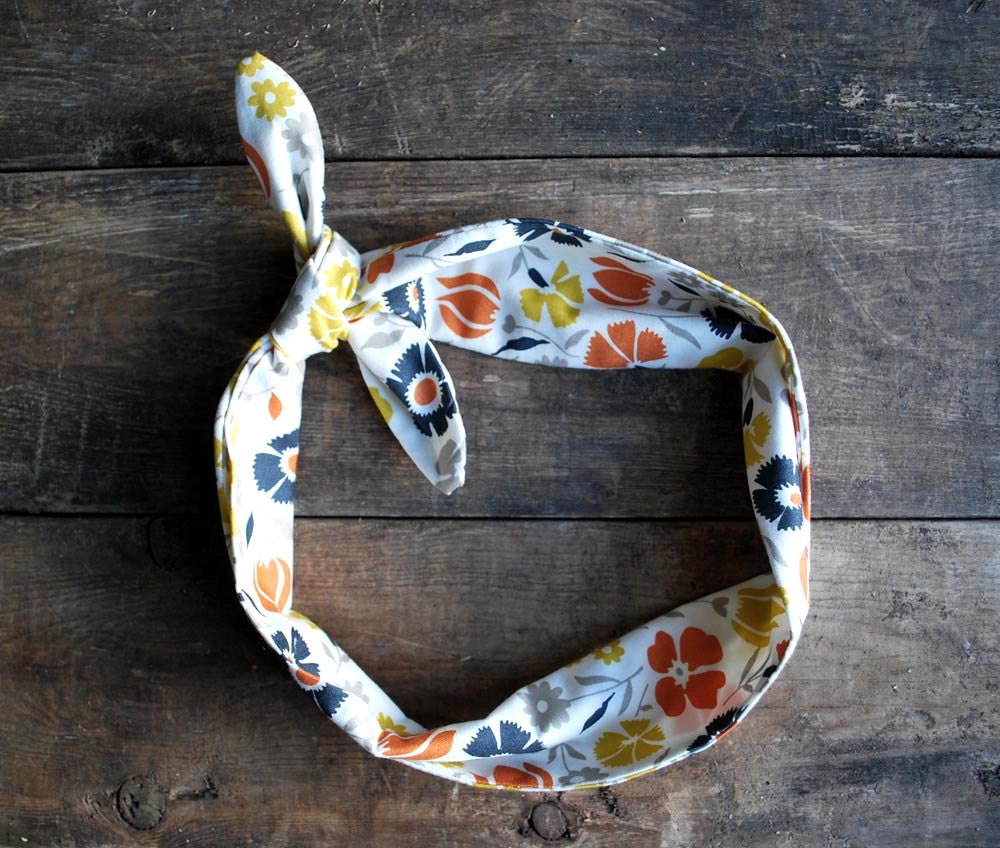 Tie Up Headband - Headscarf - Bandana Style Headband - Knot Headband - Max Loves Molly
