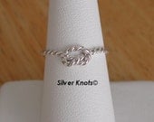 Sterling Silver Rope Knot Ring. Just a little different. Hmmm.