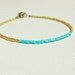 Turquoise gold beaded ankle/ bracelet, tiny see beads strand, sexy foot jewelry' beach fashion