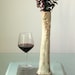 Tall Organic Ceramic Vase Hand Built Vessel Cream Earth Tones Clay Pottery Rustic Art Vase