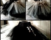 Posh Pixie Tutu - Black and Cream