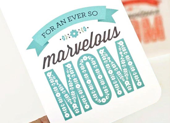 Mother's Day Card // Card for Mom // MARVELOUS MOM
