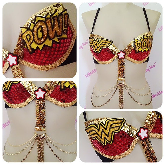 Custom Order for Kelly M - Wonder Woman Bra