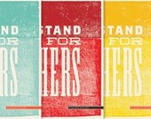 Stand Up - Printable Poster