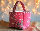Pink Script Pepper Mini Tote