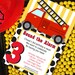 Firetruck Party Invitation - Firetruck Birthday - DIY Printable by Amanda's Parties To Go
