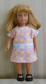 Mini AG 6 inch doll birthday dress
