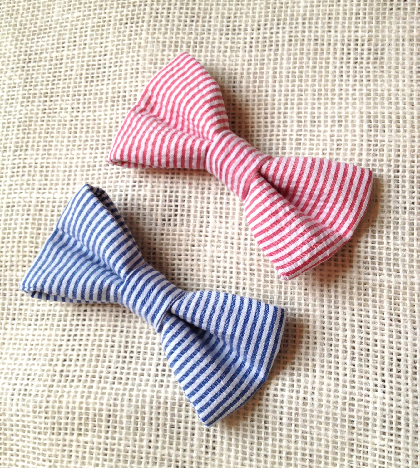 Boys Bow Tie in Seersucker - Perfect for Easter, weddings, photography prop, spring