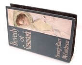 Book Clutch Purse made from Upcycled Vintage Book in Dusk Blue